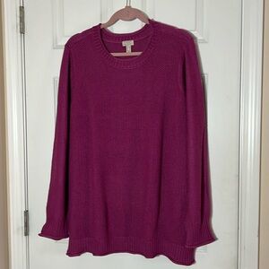 Tunic Sweater by Lori Goldstein LOGO. Size XL